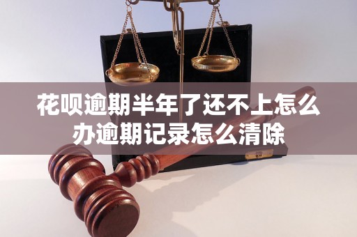 花呗逾期半年了还不上怎么办逾期记录怎么清除