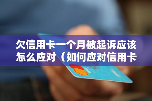 欠信用卡一个月被起诉应该怎么应对（如何应对信用卡欠款被起诉）