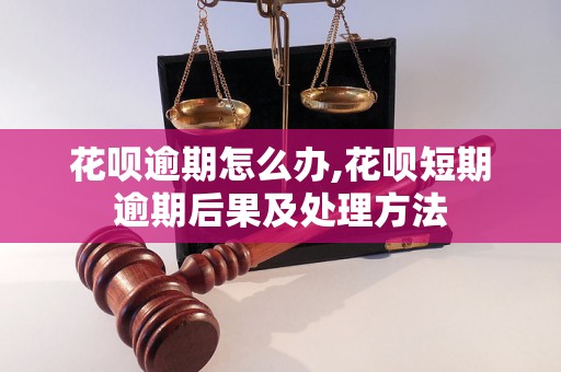 花呗逾期怎么办,花呗短期逾期后果及处理方法