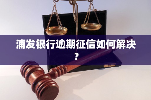 浦发银行逾期征信如何解决？