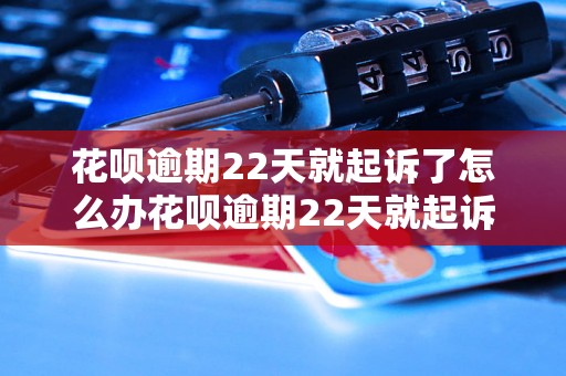 花呗逾期22天就起诉了怎么办花呗逾期22天就起诉了应该如何解决？