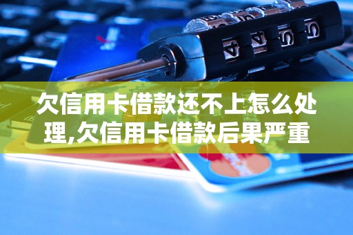 欠信用卡借款还不上怎么处理,欠信用卡借款后果严重吗