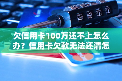 欠信用卡100万还不上怎么办？信用卡欠款无法还清怎么处理？