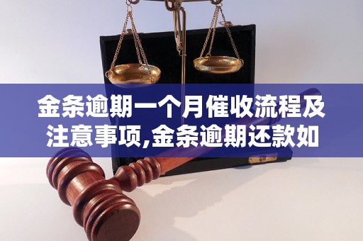 金条逾期一个月催收流程及注意事项,金条逾期还款如何处理