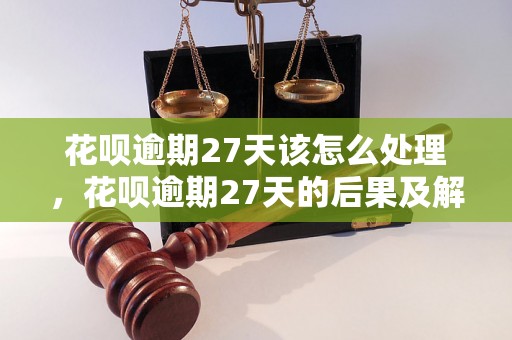 花呗逾期27天该怎么处理，花呗逾期27天的后果及解决办法