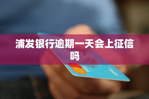 浦发银行逾期一天会上征信吗