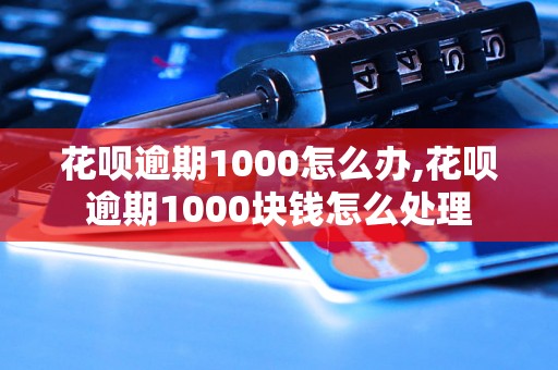 花呗逾期1000怎么办,花呗逾期1000块钱怎么处理