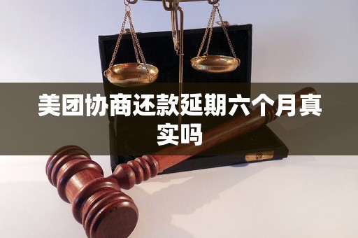 美团协商还款延期六个月真实吗