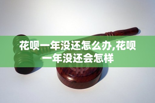 花呗一年没还怎么办,花呗一年没还会怎样