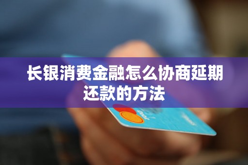 长银消费金融怎么协商延期还款的方法