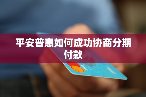 平安普惠如何成功协商分期付款