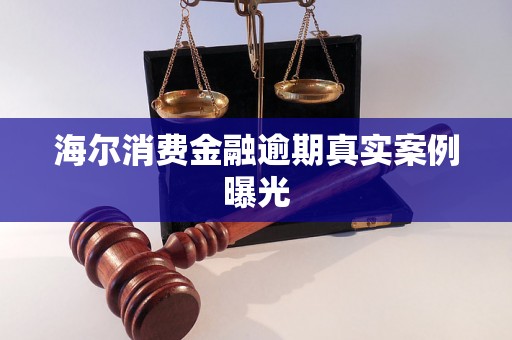 海尔消费金融逾期真实案例曝光