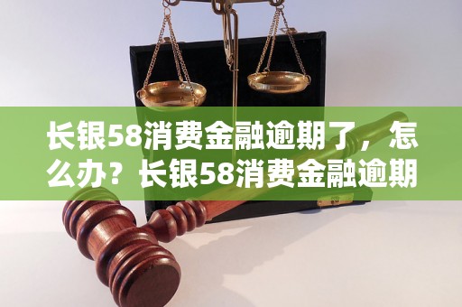 长银58消费金融逾期了，怎么办？长银58消费金融逾期后的处理方法