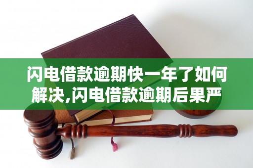 闪电借款逾期快一年了如何解决,闪电借款逾期后果严重吗