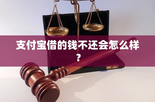 支付宝借的钱不还会怎么样？