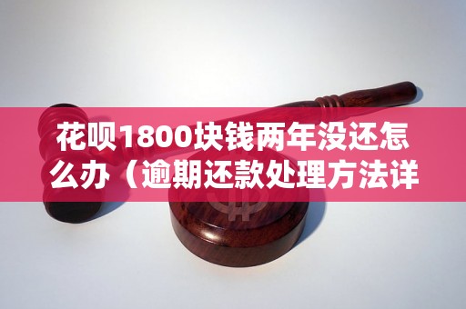 花呗1800块钱两年没还怎么办（逾期还款处理方法详解）