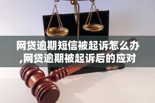 网贷逾期短信被起诉怎么办,网贷逾期被起诉后的应对措施