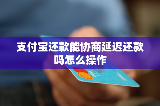 支付宝还款能协商延迟还款吗怎么操作