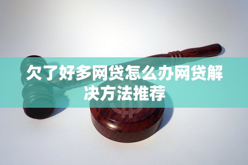 欠了好多网贷怎么办网贷解决方法推荐