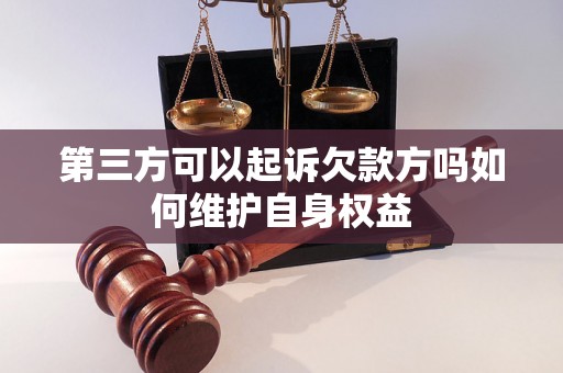 第三方可以起诉欠款方吗如何维护自身权益