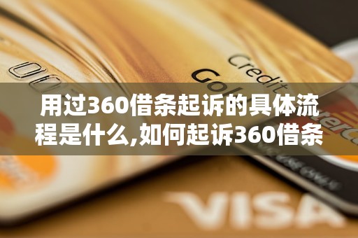 用过360借条起诉的具体流程是什么,如何起诉360借条