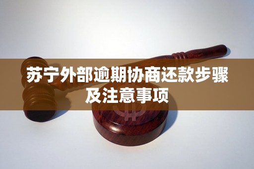 苏宁外部逾期协商还款步骤及注意事项