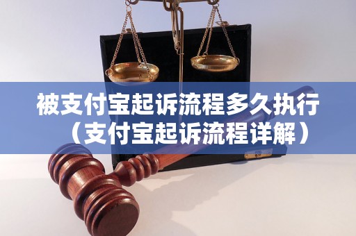 被支付宝起诉流程多久执行（支付宝起诉流程详解）