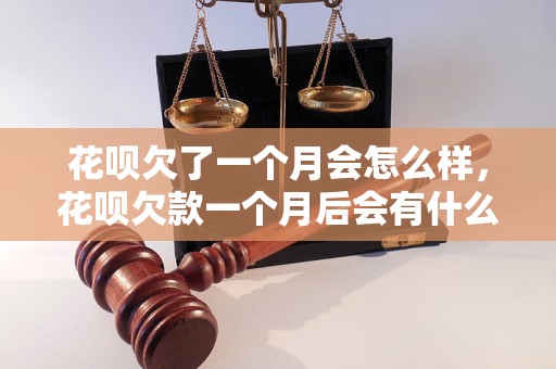 花呗欠了一个月会怎么样，花呗欠款一个月后会有什么后果？