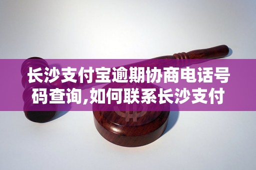 长沙支付宝逾期协商电话号码查询,如何联系长沙支付宝逾期协商