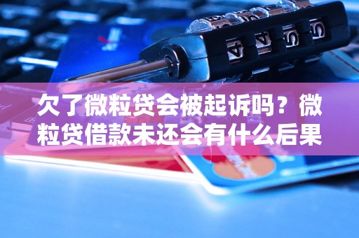 欠了微粒贷会被起诉吗？微粒贷借款未还会有什么后果？