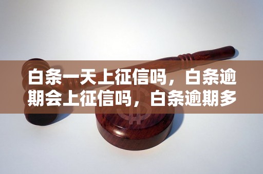 白条一天上征信吗，白条逾期会上征信吗，白条逾期多久会上征信