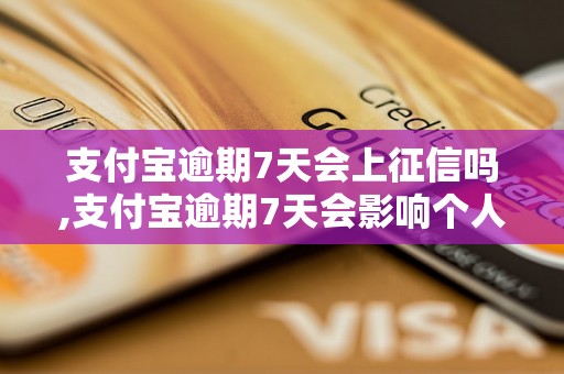 支付宝逾期7天会上征信吗,支付宝逾期7天会影响个人信用吗