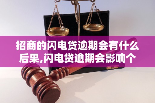 招商的闪电贷逾期会有什么后果,闪电贷逾期会影响个人征信吗