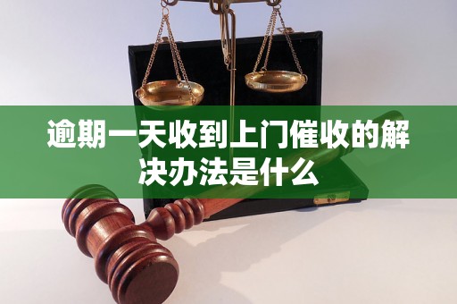 逾期一天收到上门催收的解决办法是什么