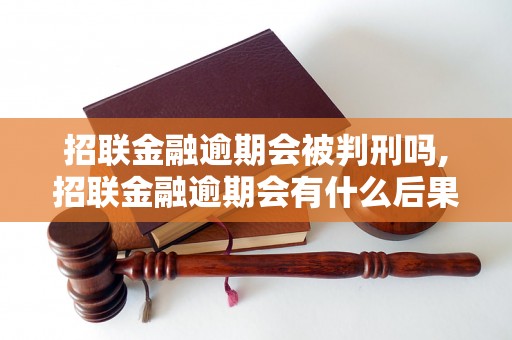 招联金融逾期会被判刑吗,招联金融逾期会有什么后果