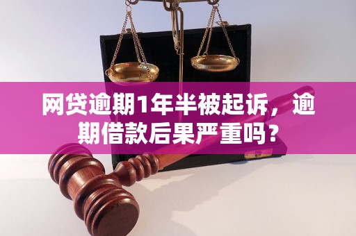 网贷逾期1年半被起诉，逾期借款后果严重吗？