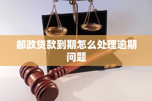 邮政贷款到期怎么处理逾期问题