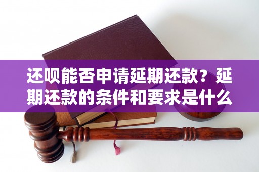 还呗能否申请延期还款？延期还款的条件和要求是什么？