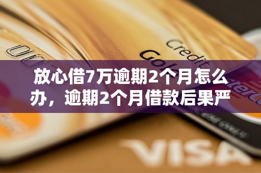 放心借7万逾期2个月怎么办，逾期2个月借款后果严重吗