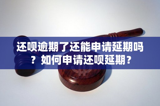 还呗逾期了还能申请延期吗？如何申请还呗延期？