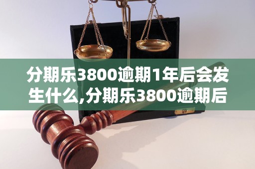 分期乐3800逾期1年后会发生什么,分期乐3800逾期后如何处理