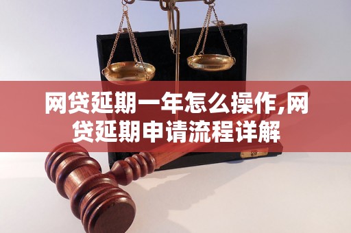 网贷延期一年怎么操作,网贷延期申请流程详解