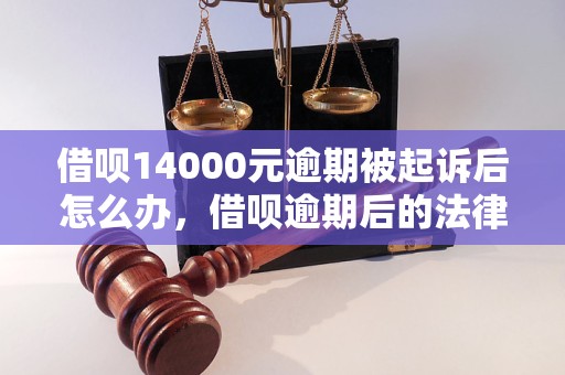 借呗14000元逾期被起诉后怎么办，借呗逾期后的法律责任