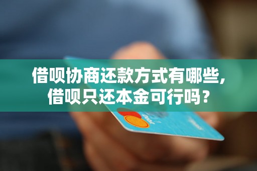 借呗协商还款方式有哪些,借呗只还本金可行吗？