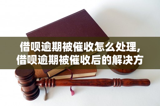 借呗逾期被催收怎么处理,借呗逾期被催收后的解决方案