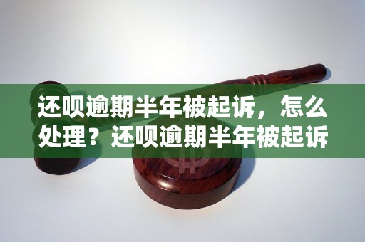 还呗逾期半年被起诉，怎么处理？还呗逾期半年被起诉，应该怎么应对？