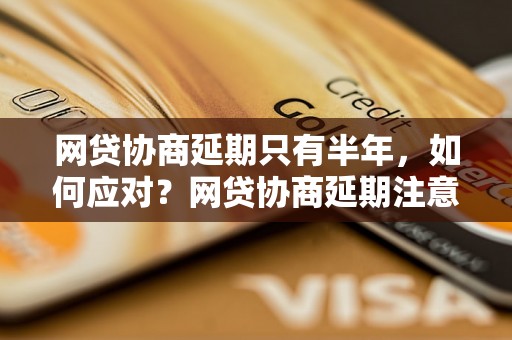 网贷协商延期只有半年，如何应对？网贷协商延期注意事项详解