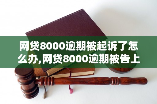 网贷8000逾期被起诉了怎么办,网贷8000逾期被告上法庭后应该如何处置