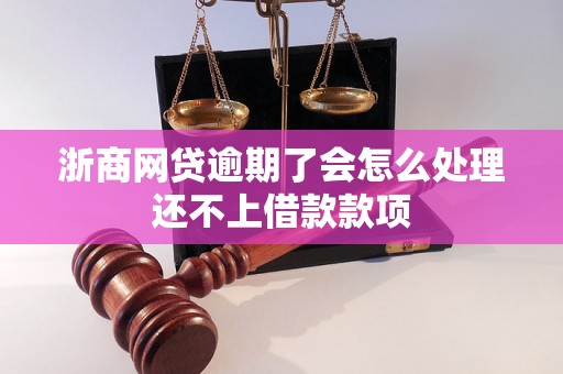 浙商网贷逾期了会怎么处理还不上借款款项