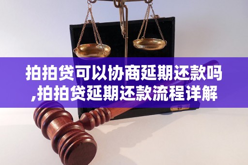 拍拍贷可以协商延期还款吗,拍拍贷延期还款流程详解